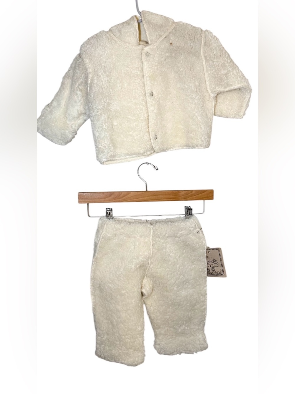 Seeds Sewn By Corky & Company Sherpa Set Jacket Pants Size 6-9 Months